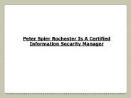 Peter Spier Rochester