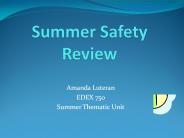 Summer Safety Review
