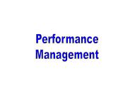 Performance Management