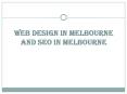 Web Design in Melbourne and SEO in Melbourne