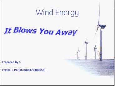electricity from wind power