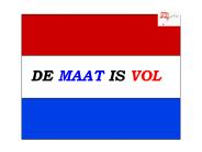 De maat is vol