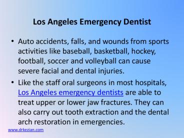 Emergency Dentist Los Angeles