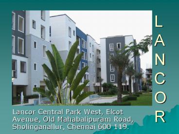 Boutique Apartment in Sholinganallur for rent