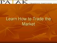 Learn to Trade the Market