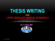 Thesis writing