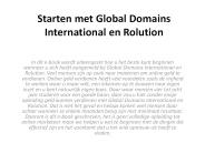 Starten met Global Domains International en Rolution