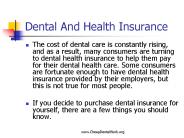 Dental And Health Insurance