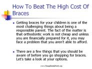 How To Beat The High Cost Of Braces