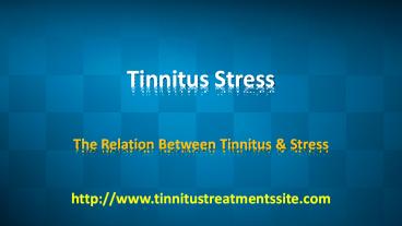 Tinnitus Stress