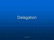 Delegation