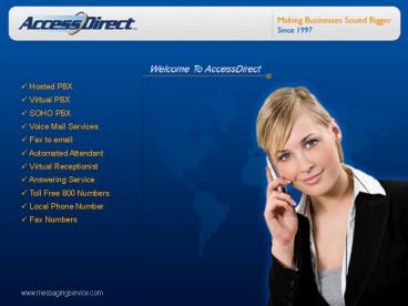 Affordable Hosted PBX Services - AccessDirect