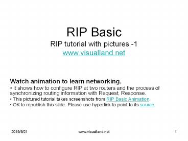 RIP Basics (RIP picture book-1 from VisualLand Animations)