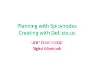 Mindtools: Spicynodes & Del.icio.us