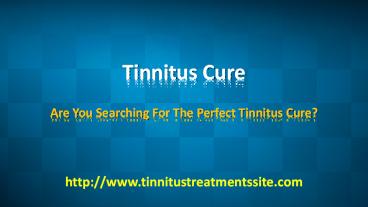 Best Tinnitus Cure