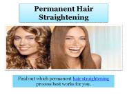 Permanent Hair Straightening Tips