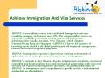 Abhinav Immigration And Visa Services PowerPoint PPT Presentation