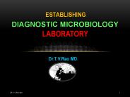 Establishing Diagnostic Microbiology Laboratory