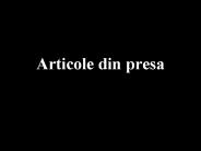 articole din presa