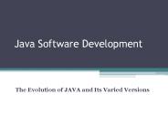 The Evolution of JAVA and Its Varied Versions