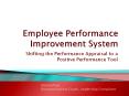 Using a Performance Improvement System PowerPoint PPT Presentation