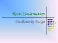 Rossi Construction- Remodeling and Reconstruction Services