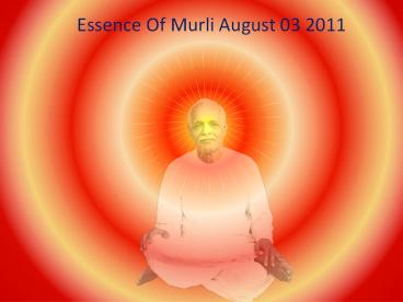 Essence of Murli