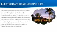 Electrician's Home Lighting Tips