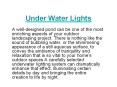Underwater Lights; under water lights PowerPoint PPT Presentation