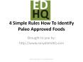 How To Identify Paleo Approved Foods