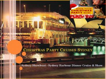 Christmas Party Cruises Sydney Harbour