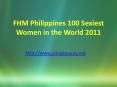 FHM Philippines 100 Sexiest Women in the World 2011