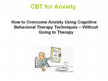 CBT for Anxiety Attacks