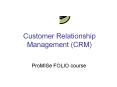 CRM PowerPoint PPT Presentation