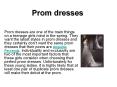 Prom dresses