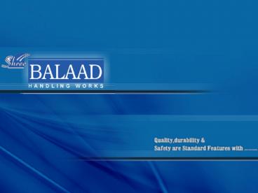 SHREE BALAAD HANDLING WORKS