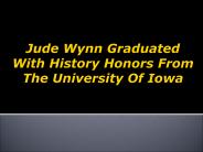 Jude Wynn Graduated With History Honors