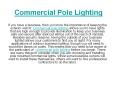 Commercial Pole Lighting PowerPoint PPT Presentation