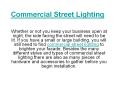 Commercial Street Lighting PowerPoint PPT Presentation