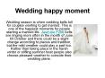 Wedding happy moment PowerPoint PPT Presentation