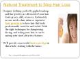 Natural Treatment to Stop Hair Loss