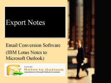 Export Notes