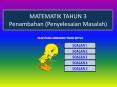 Penyelesaian Masalah (Penambahan) PowerPoint PPT Presentation