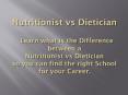 Learn the Difference Between a Nutritionist vs Dietician PowerPoint PPT Presentation