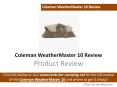 Coleman WeatherMaster 10 Tent Review