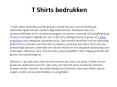 T-shirts Bedrukken PowerPoint PPT Presentation