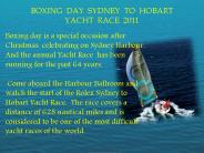 Boxing Day Celebrations Sydney Harbour
