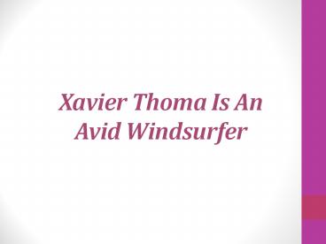 Xavier Thoma