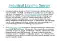 Industrial Lighting Design PowerPoint PPT Presentation