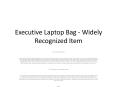 Executive Laptop Bag - Widely Recognized Item PowerPoint PPT Presentation